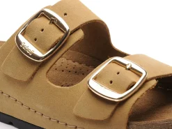 Scholl BORA 2 STRAP Beige Mules et Sabots Plats Femme
