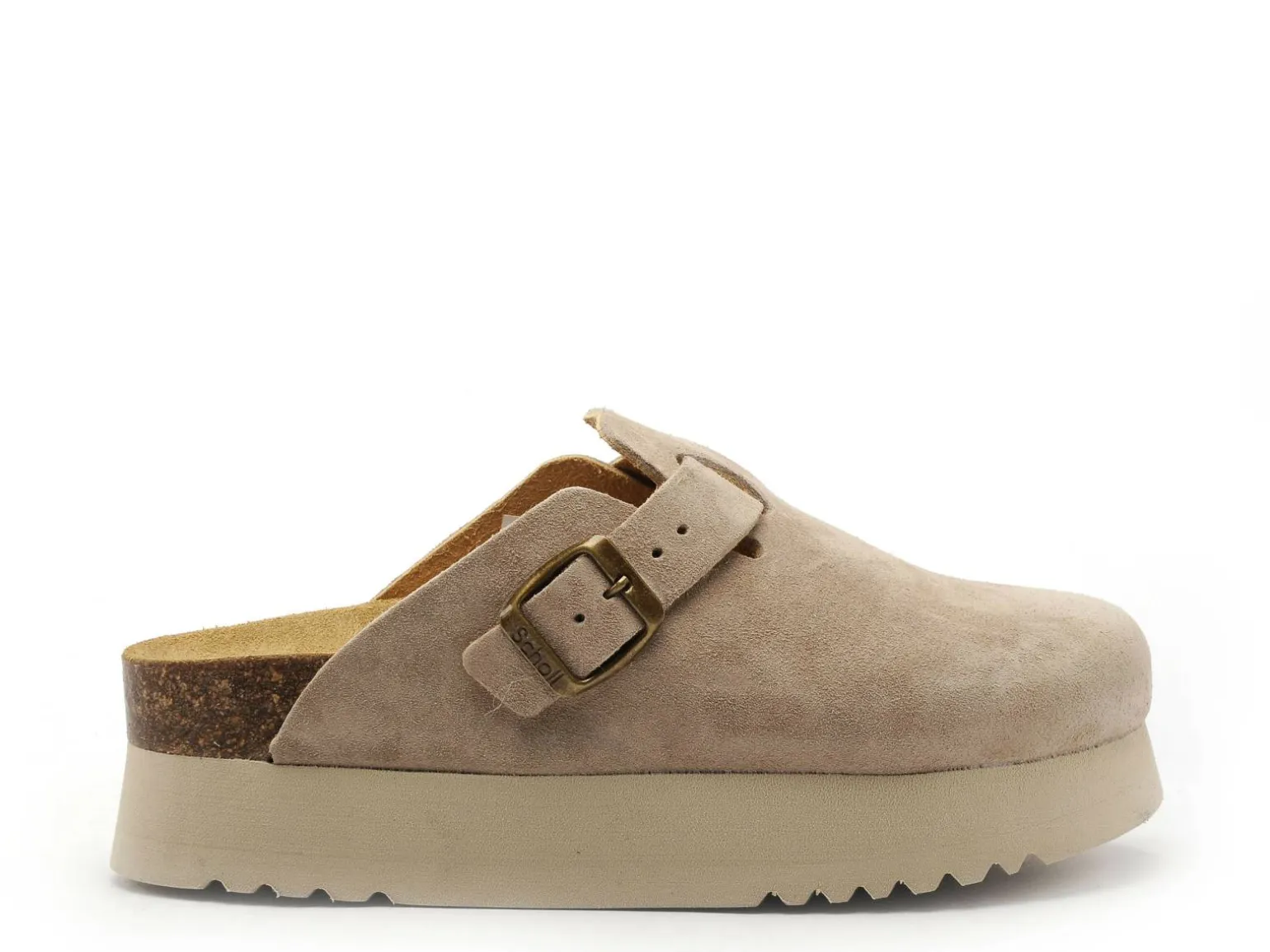 Scholl JUSTINE Beige Mules et Sabots Plats Femme