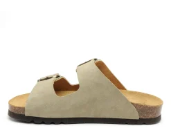 Scholl NOELLE Kaki Mules et Sabots Plats Femme