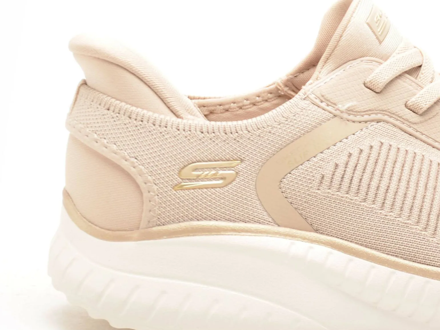 Skechers 117497 BOBS Beige Baskets Basses Femme