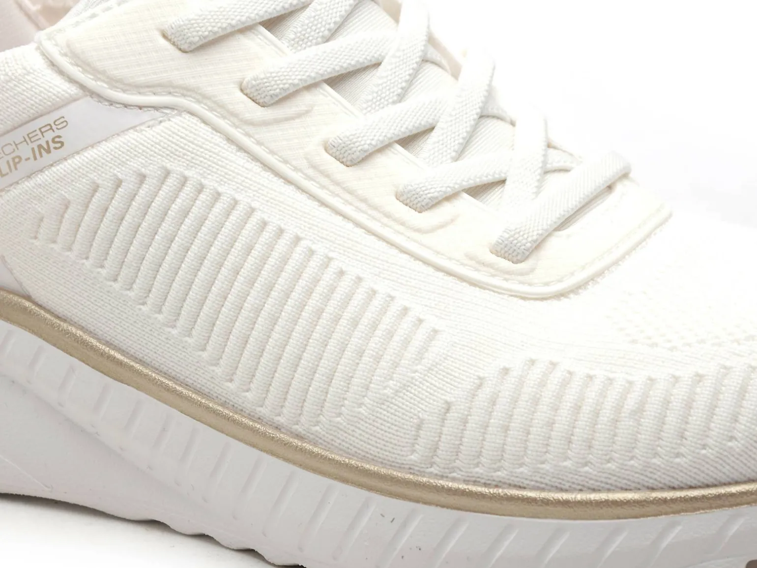 Skechers 117497 BOBS Blanc Baskets Basses Femme