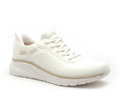 Skechers 117497 BOBS Blanc Baskets Basses Femme