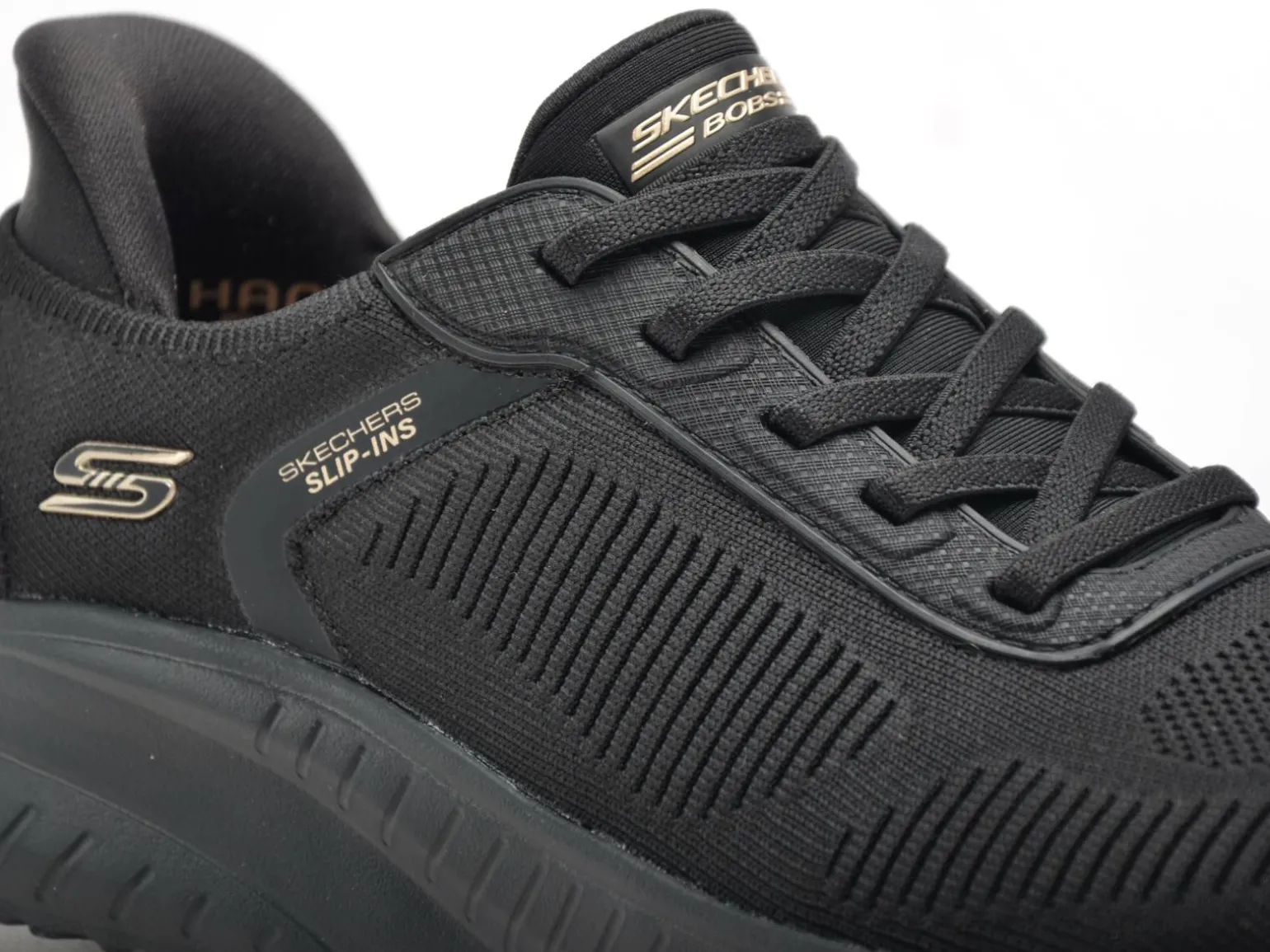 Skechers 117497 BOBSPORT SQ Noir Baskets Basses Femme