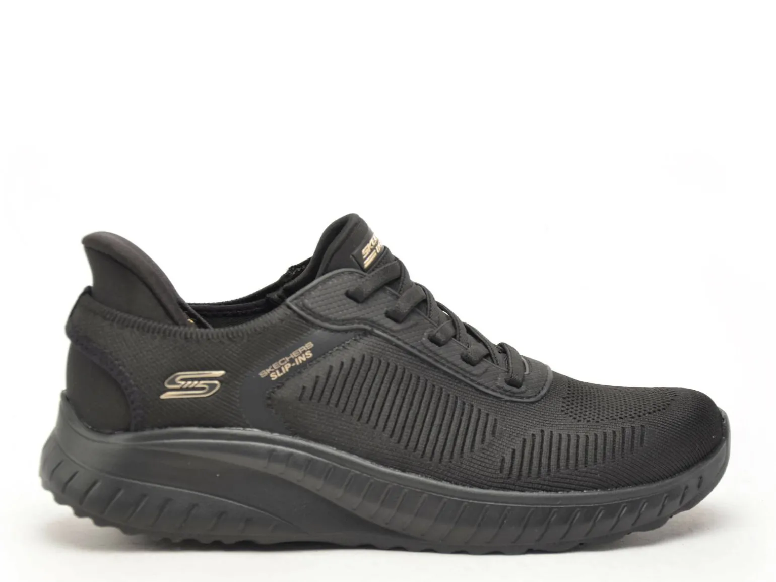 Skechers 117497 BOBSPORT SQ Noir Baskets Basses Femme