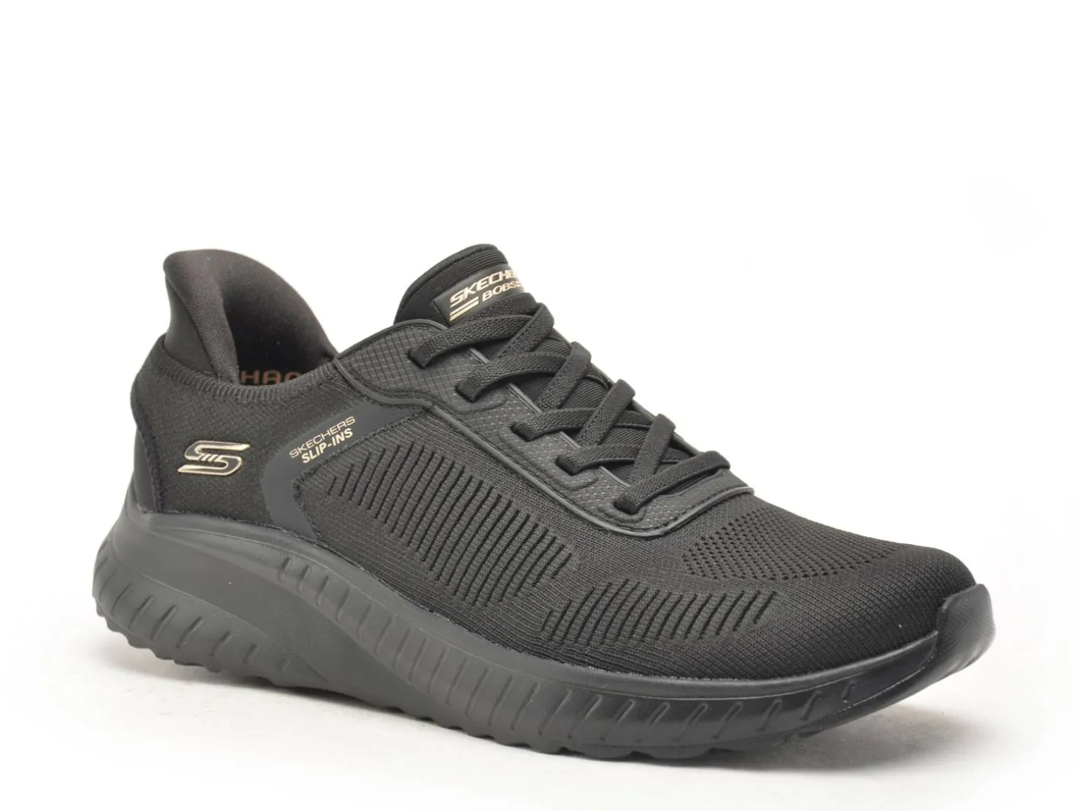 Skechers 117497 BOBSPORT SQ Noir Baskets Basses Femme