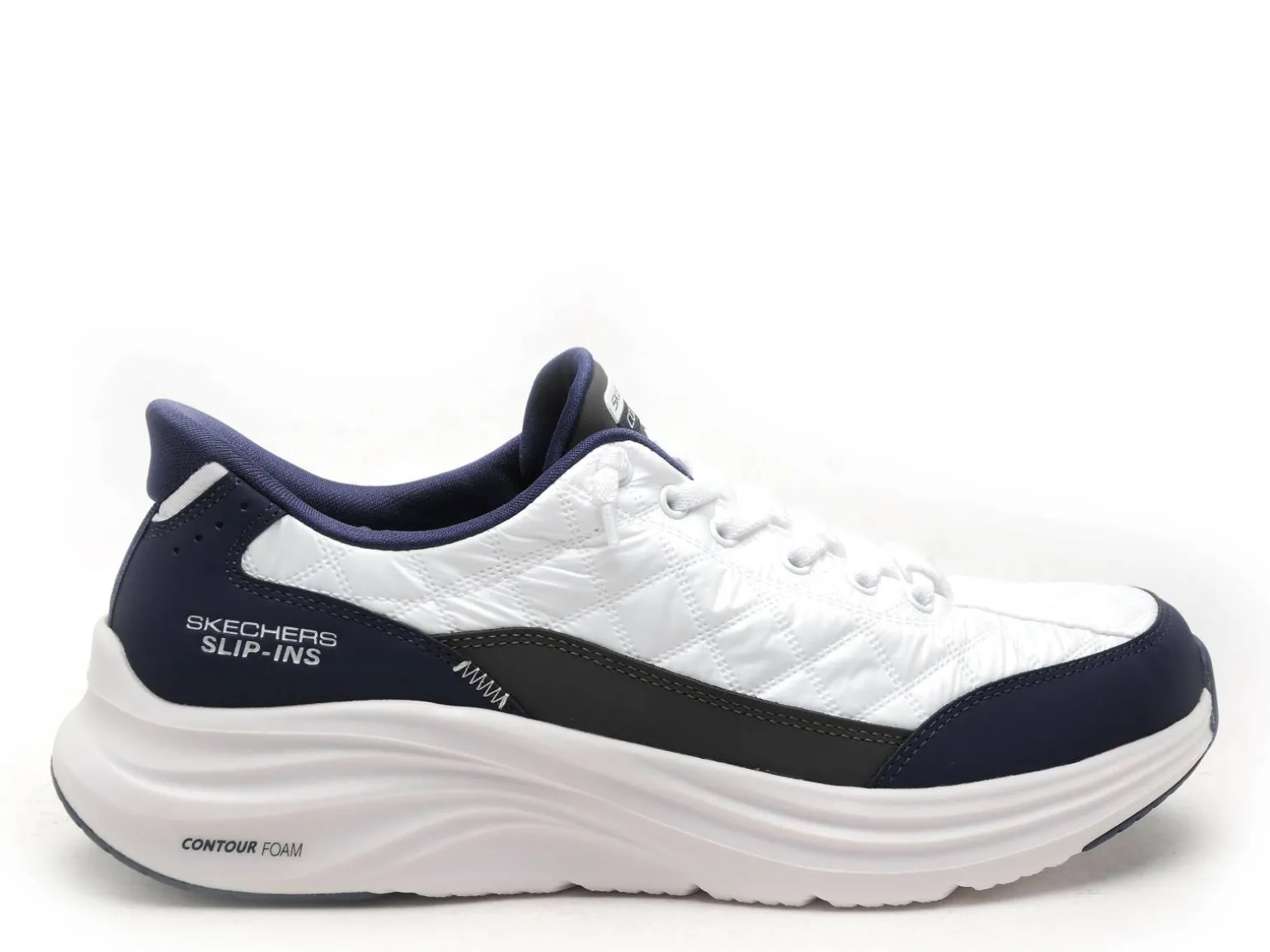 Skechers 232619 COSYFIT Blanc Baskets Basses Homme