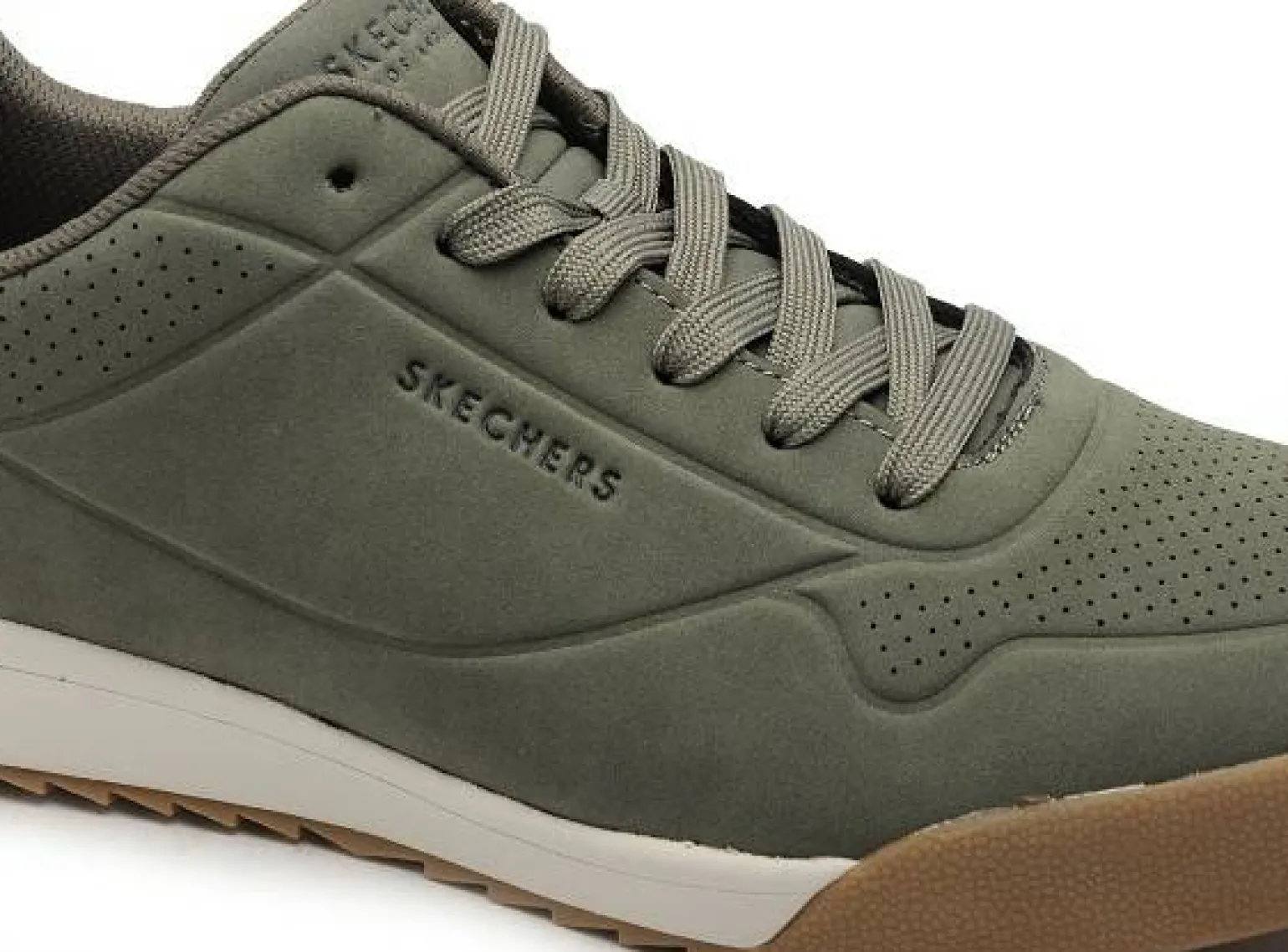 Skechers 183283 Kaki Baskets Basses Homme