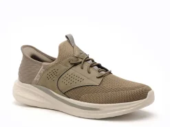 Skechers 210889 SLADE Kaki Baskets Basses Homme