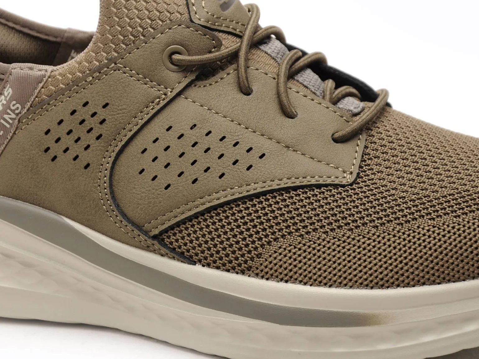 Skechers 210889 SLADE Kaki Baskets Basses Homme