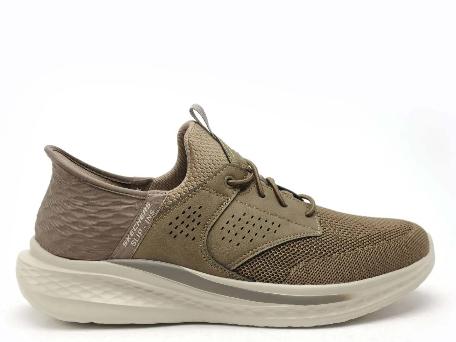 Skechers 210889 SLADE Kaki Baskets Basses Homme