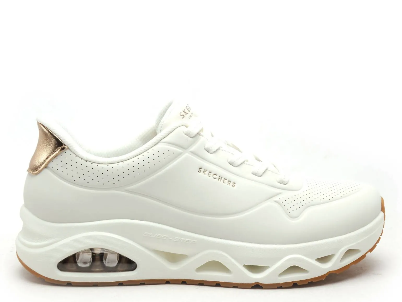 Skechers 190113 UNO Blanc Baskets Basses Femme