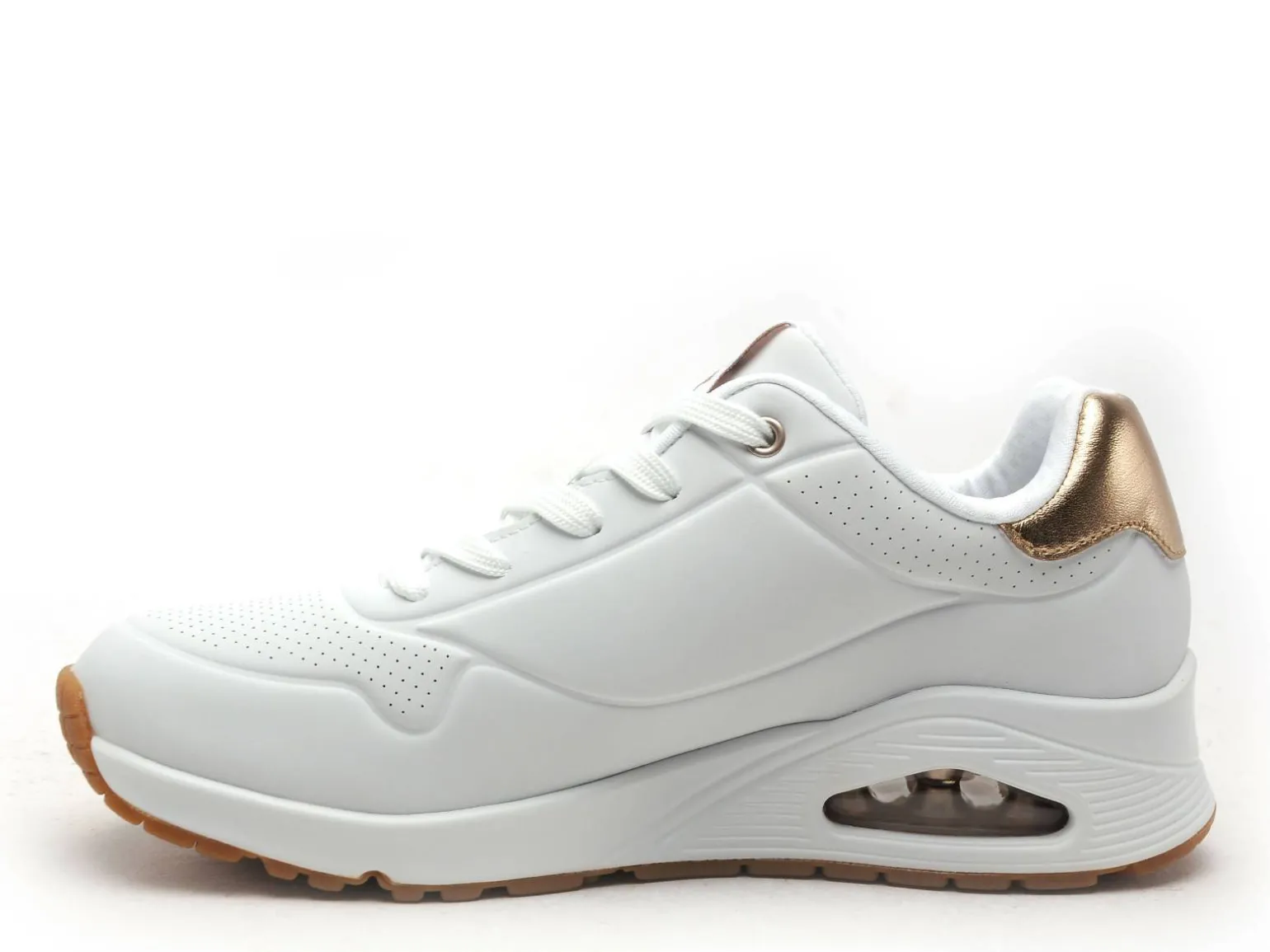 Skechers 177094 UNO Blanc Baskets Basses Femme