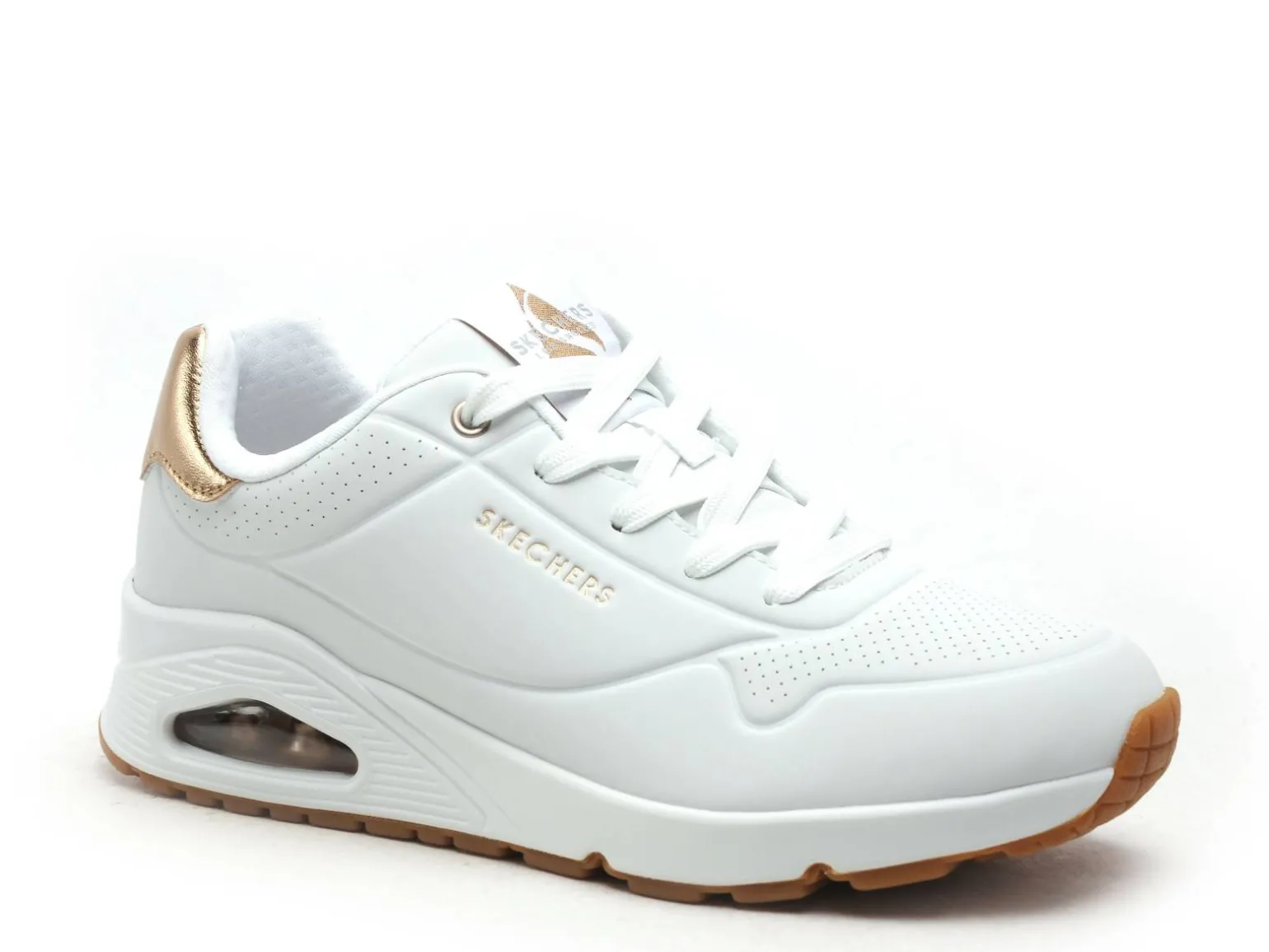 Skechers 177094 UNO Blanc Baskets Basses Femme