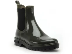 Verbenas Bottes de pluie GAUDI BRILLO Kaki Boots et Bottines Plates Femme