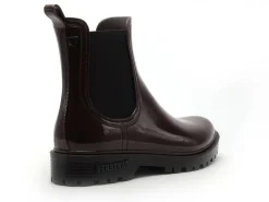 Verbenas Bottes de pluie GAUDI BRILLO Bordeaux Boots et Bottines Plates Femme