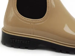 Verbenas Bottes de pluie GAUDI BRILLO Beige Boots et Bottines Plates Femme