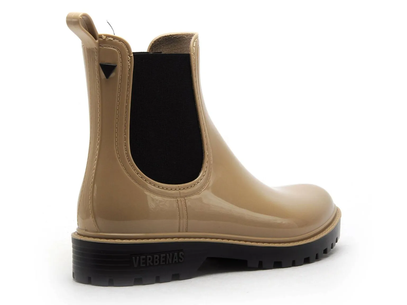 Verbenas Bottes de pluie GAUDI BRILLO Beige Boots et Bottines Plates Femme