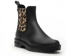 Verbenas Bottes de pluie GAUDI MAT ANIMAL Noir Boots et Bottines Plates Femme