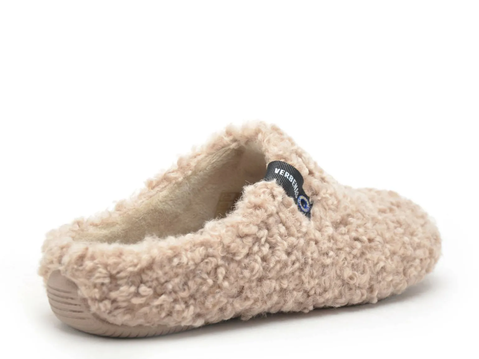 Verbenas Chaussons YORK CURLY Marron Chaussons Femme