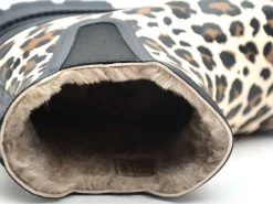 Verbenas LUA MATE COMBI ANIMAL FUR Noir Boots et Bottines Plates Femme
