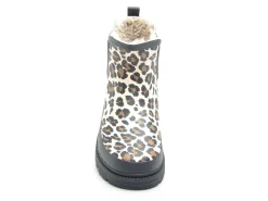 Verbenas LUA MATE COMBI ANIMAL FUR Noir Boots et Bottines Plates Femme
