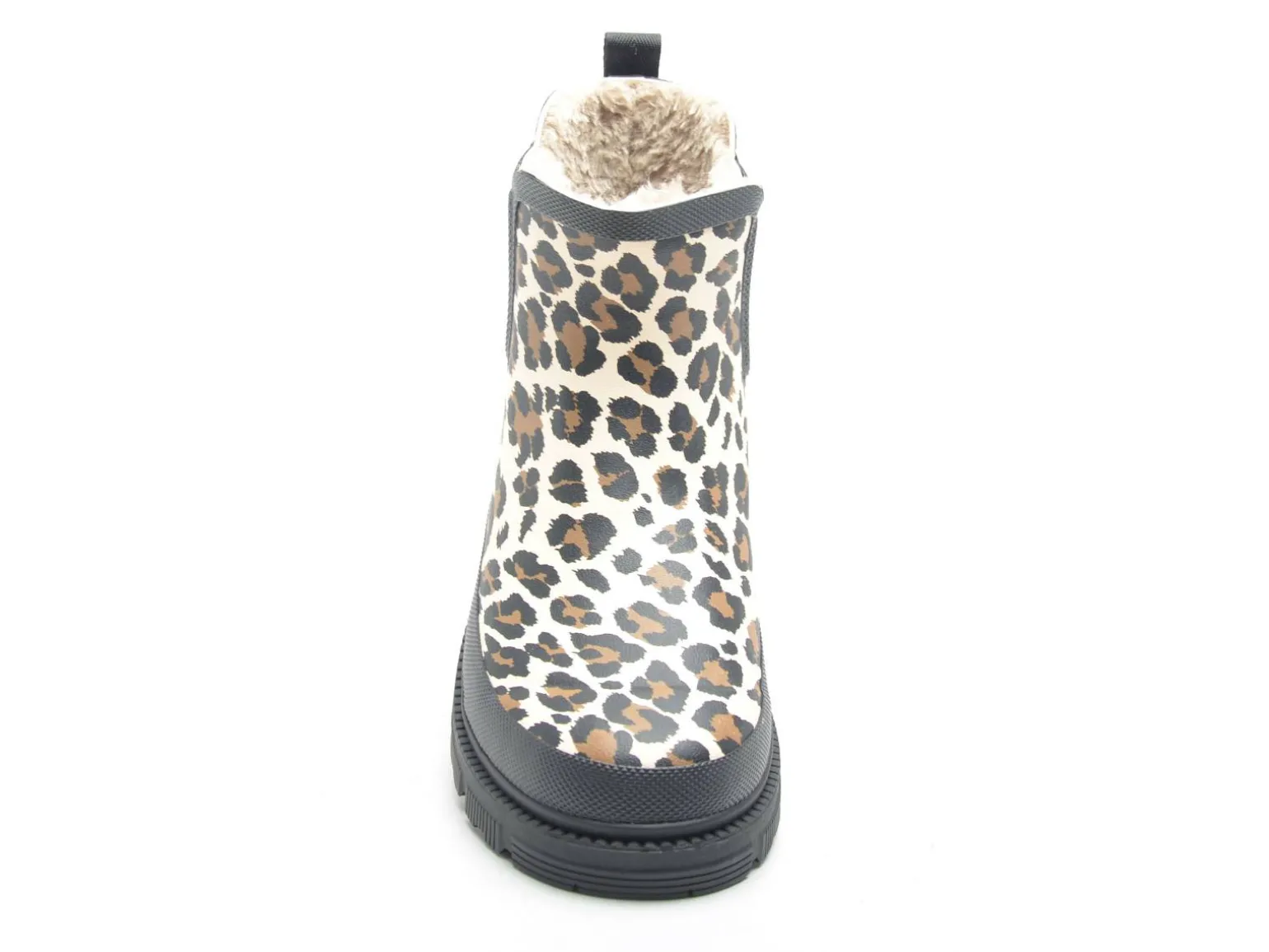 Verbenas LUA MATE COMBI ANIMAL FUR Noir Boots et Bottines Plates Femme