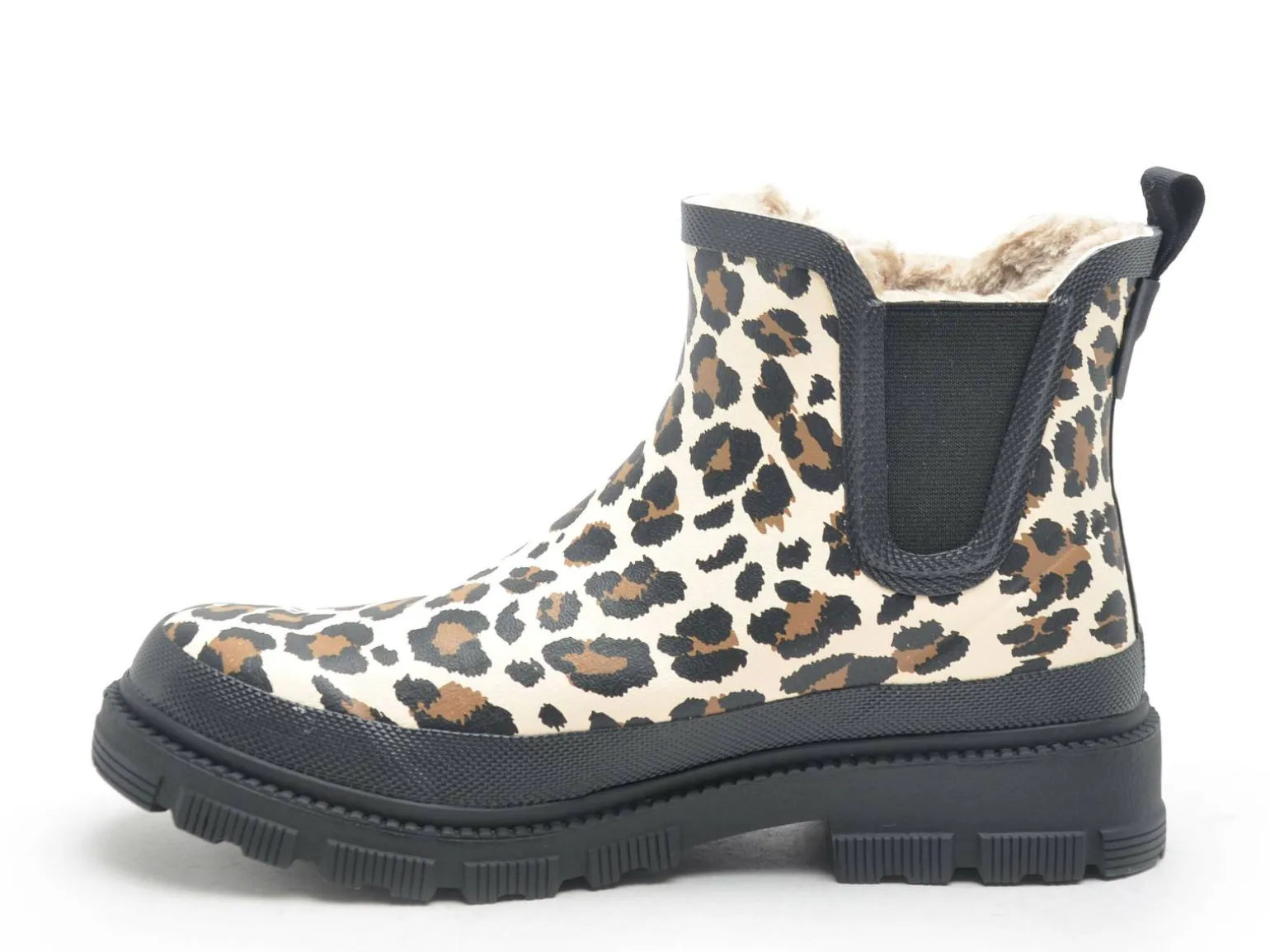 Verbenas LUA MATE COMBI ANIMAL FUR Noir Boots et Bottines Plates Femme