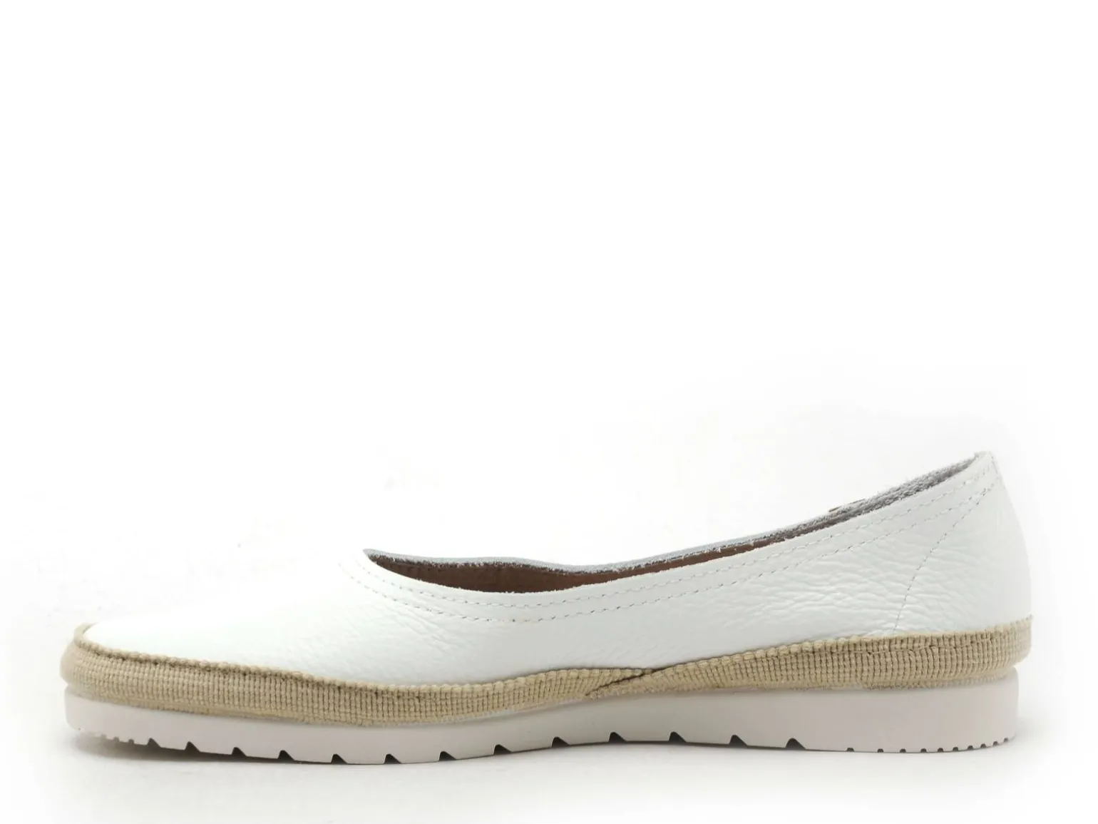 Verbenas NADIA NUCLEO Blanc Ballerines Femme