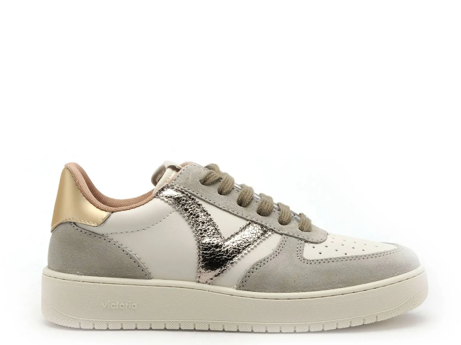 Victoria Baskets MADRID SER METAL Kaki Baskets Basses Femme