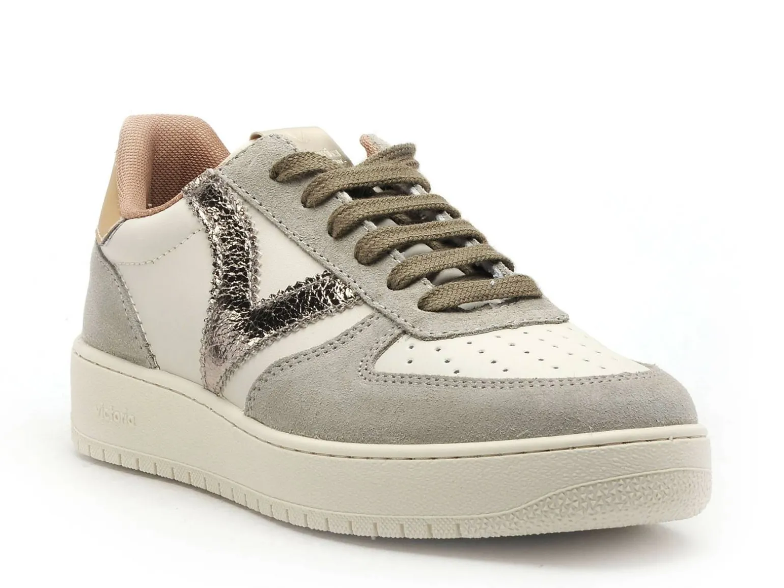 Victoria Baskets MADRID SER METAL Kaki Baskets Basses Femme