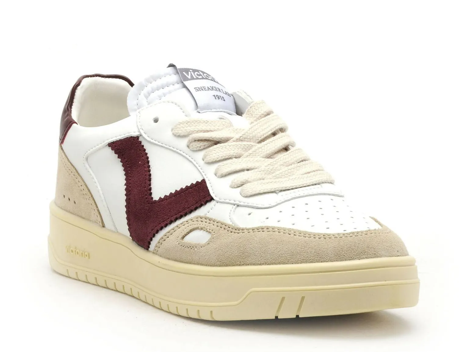 Victoria Baskets SEUL EFECT PIEL SER Bordeaux Baskets Basses Femme