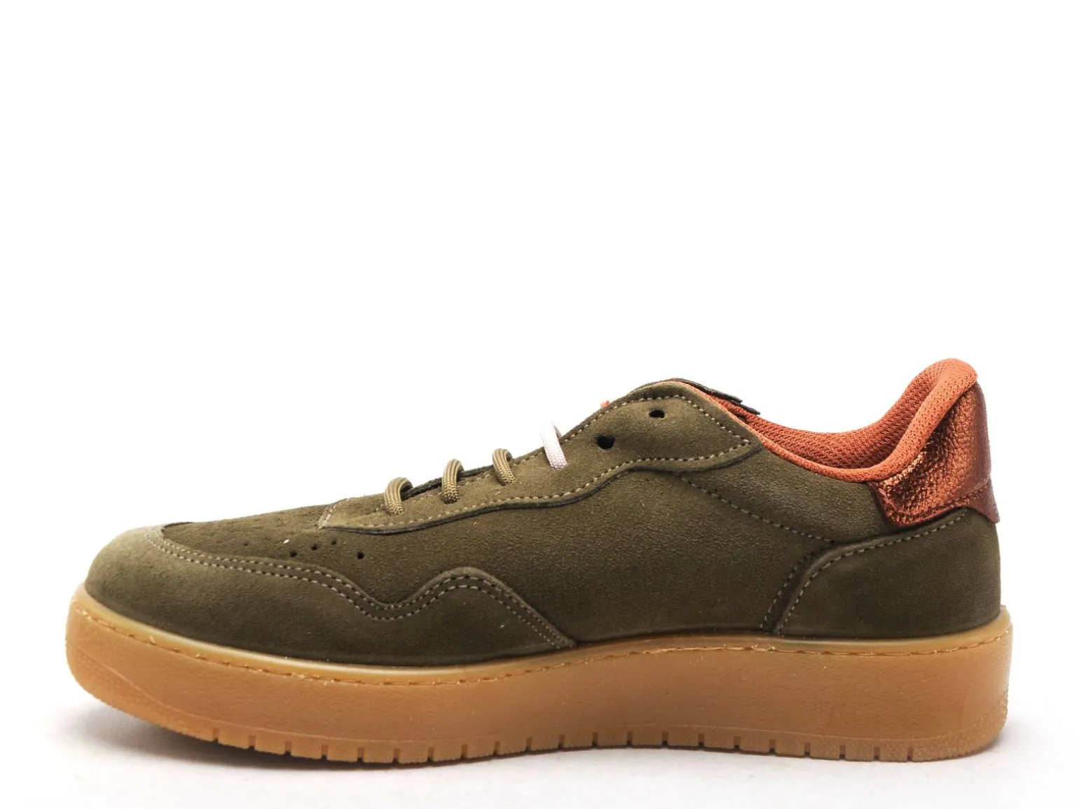 Victoria MADRID SER METAL Kaki Baskets Basses Femme