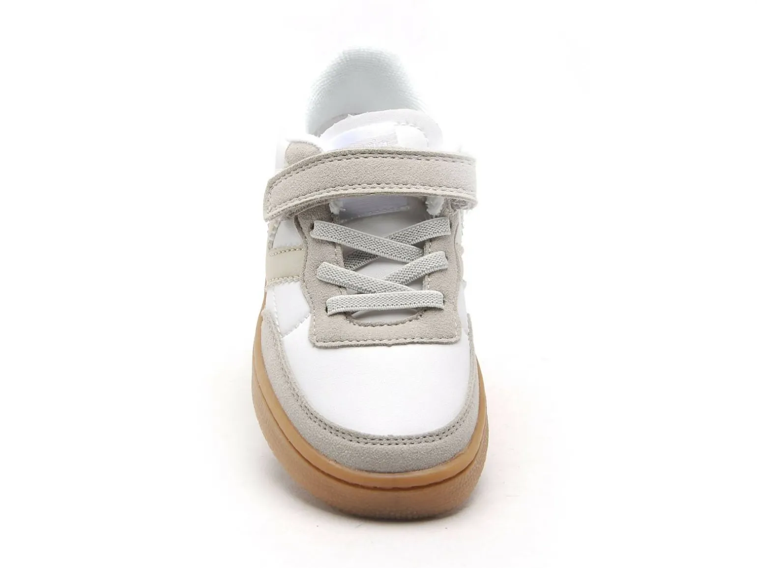 Victoria 1256102 OSLO EFFET PIEL ET LEOPARD Blanc Baskets Basses Garçon