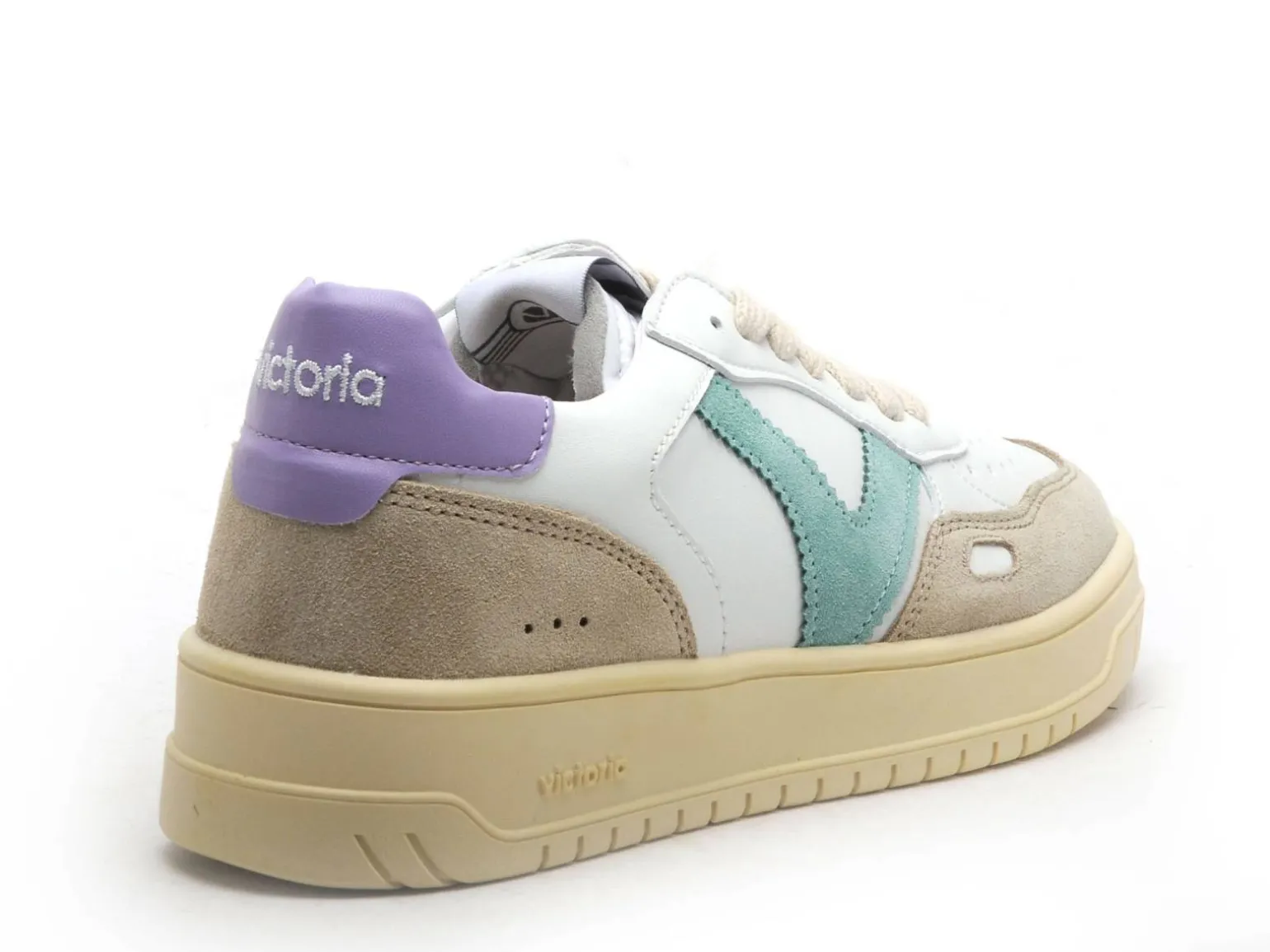 Victoria SEUL EFECTO PIEL ET SERRA 1257101 Blanc et Bleu Baskets Basses Femme