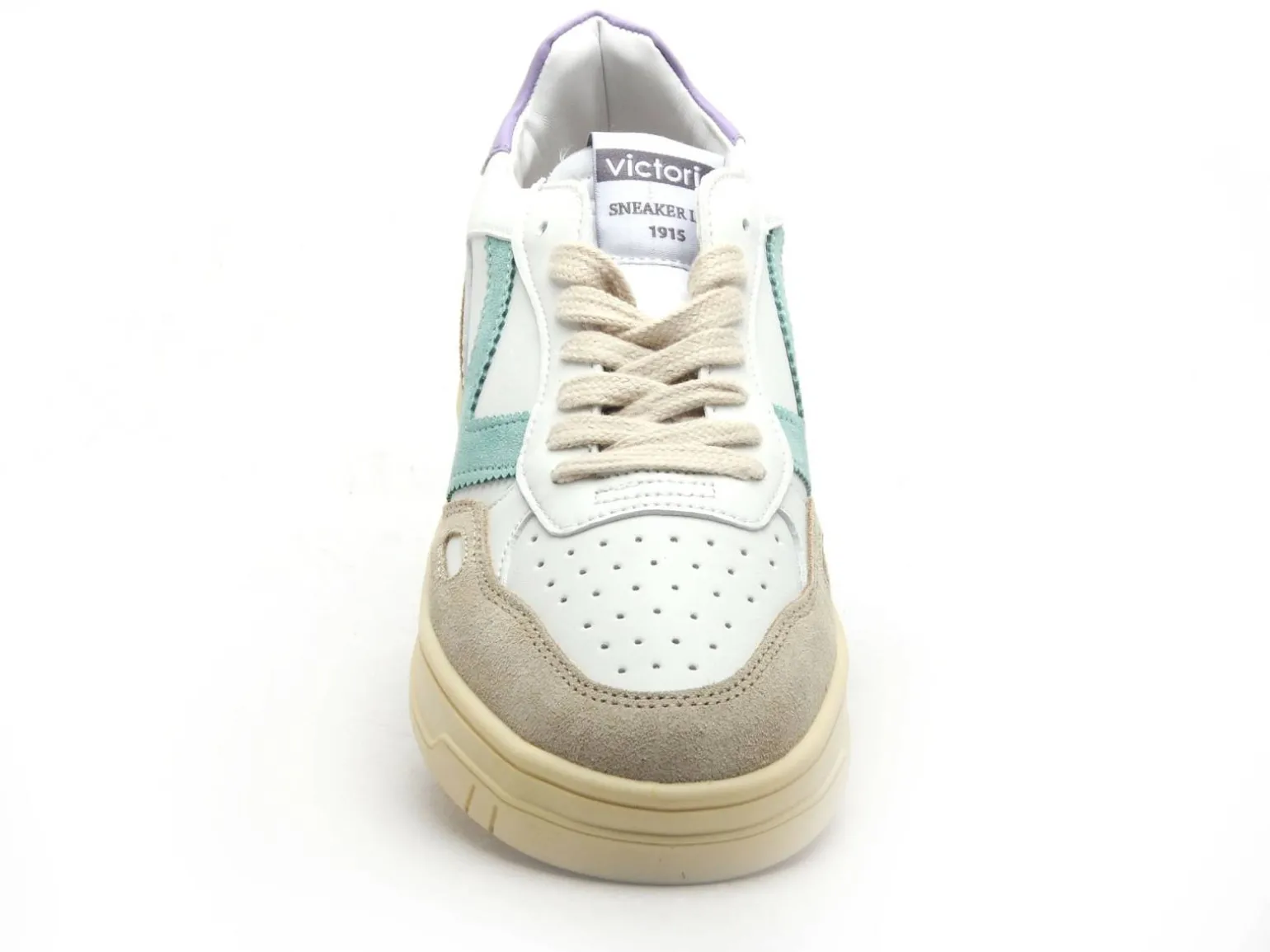 Victoria SEUL EFECTO PIEL ET SERRA 1257101 Blanc et Bleu Baskets Basses Femme