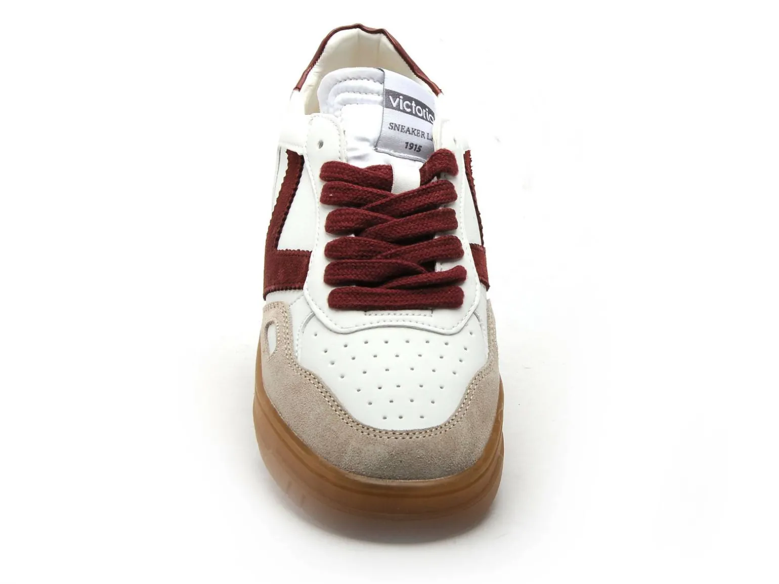 Victoria SEUL EFECT PIEL SER Bordeaux Baskets Basses Femme