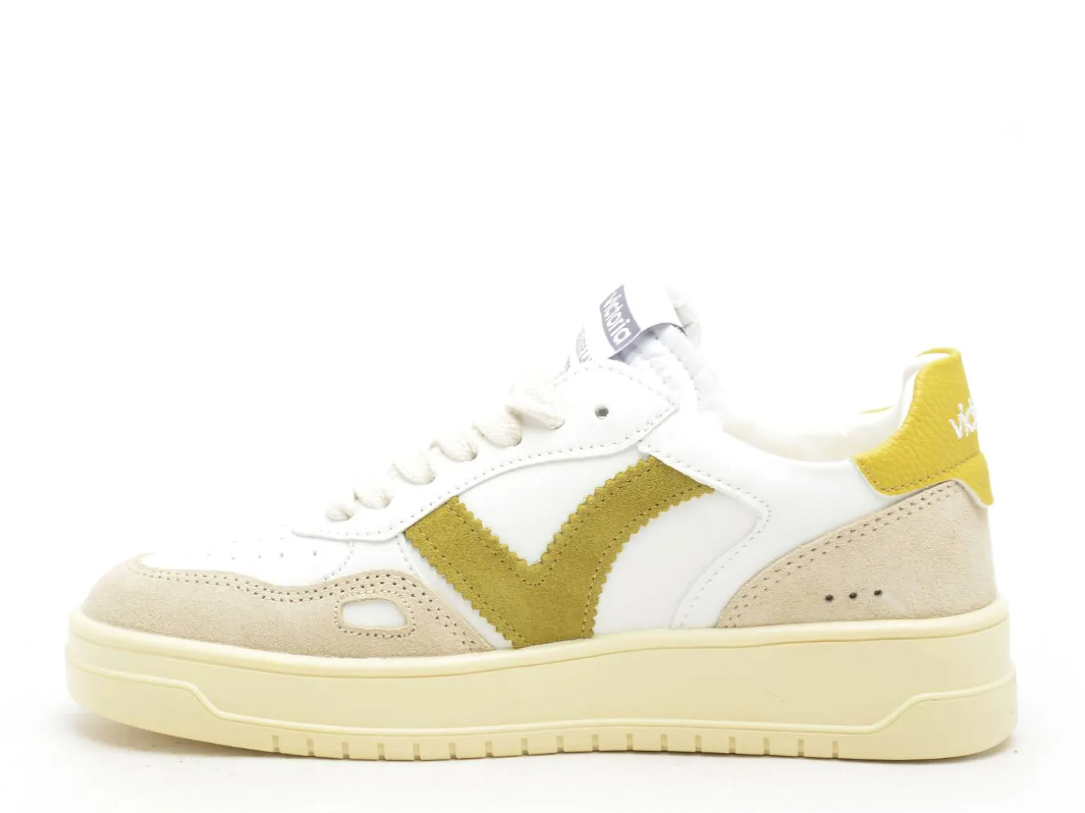 Victoria SEUL EFECT PIEL SER Kaki Baskets Basses Femme