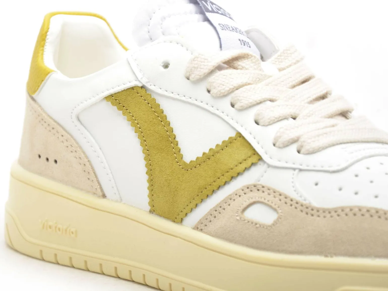 Victoria SEUL EFECT PIEL SER Kaki Baskets Basses Femme