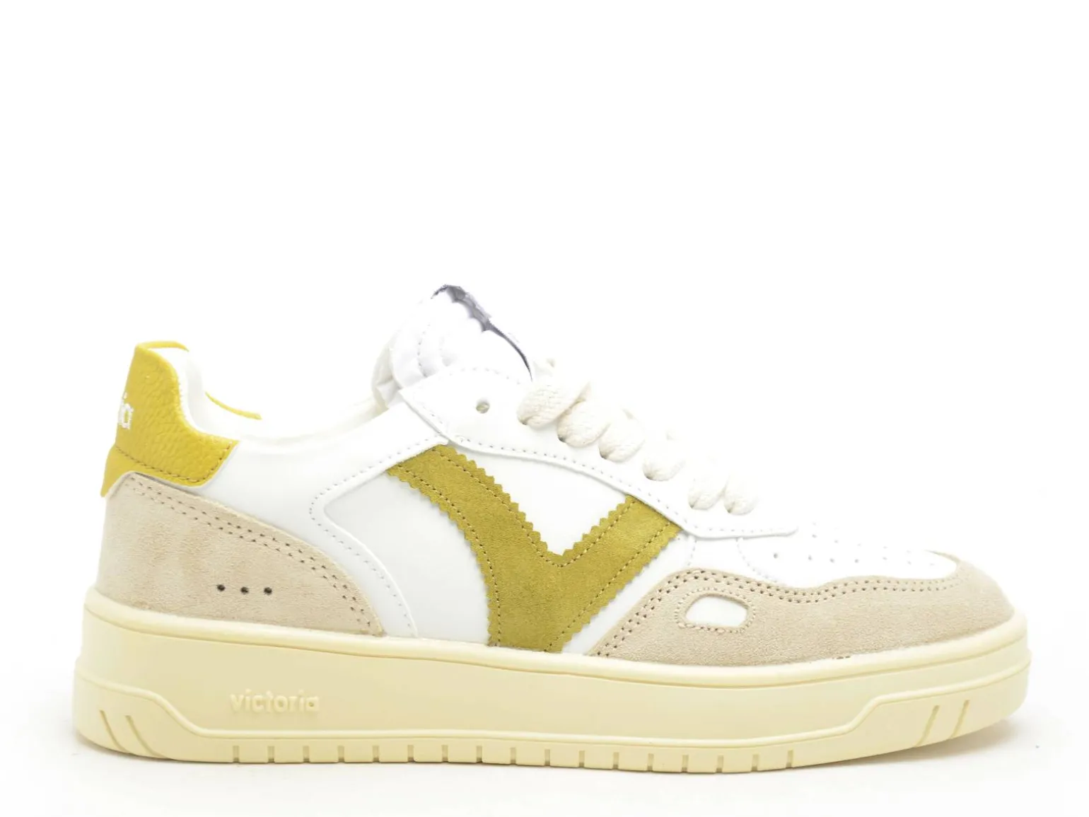 Victoria SEUL EFECT PIEL SER Kaki Baskets Basses Femme