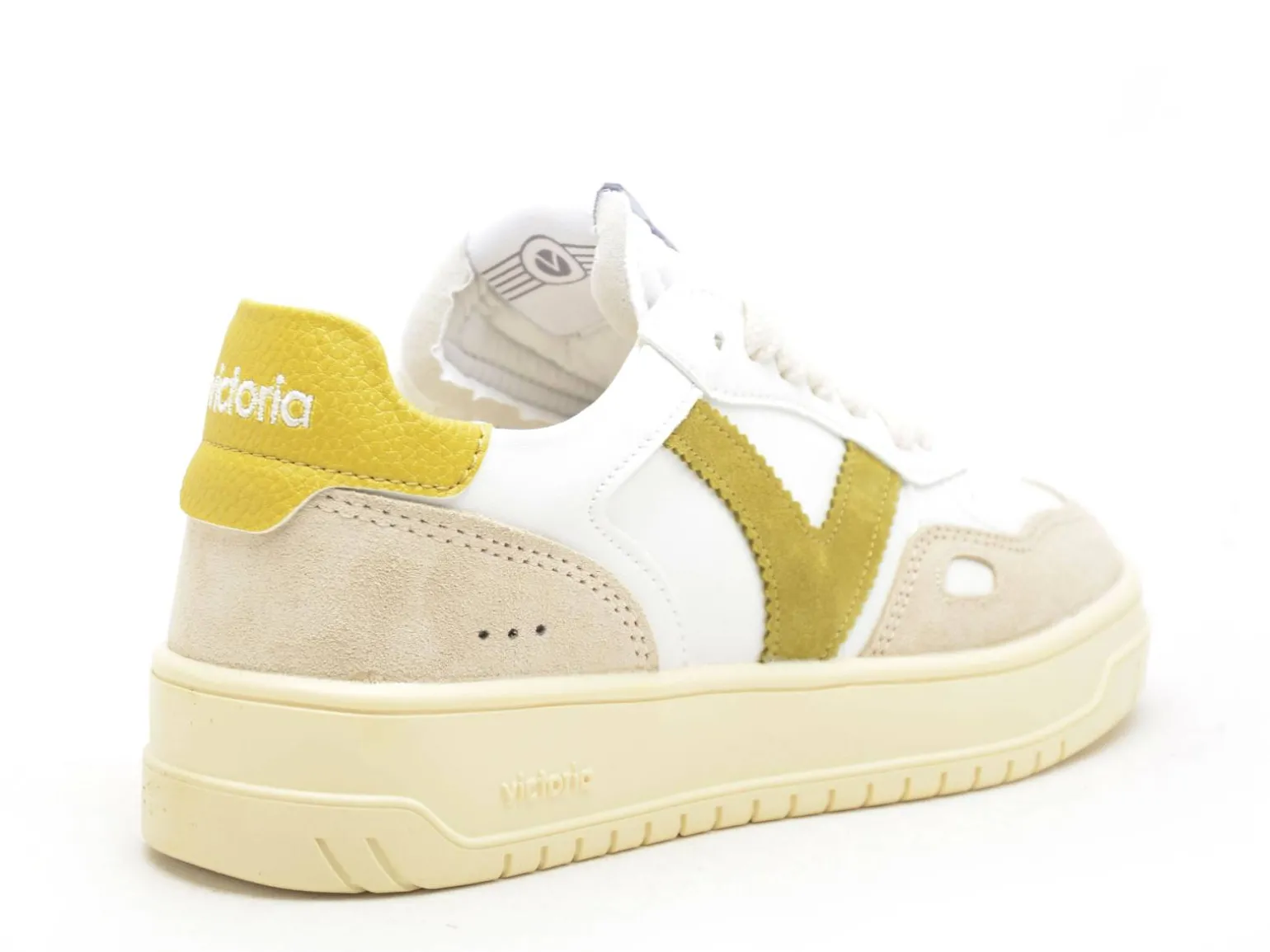 Victoria SEUL EFECT PIEL SER Kaki Baskets Basses Femme