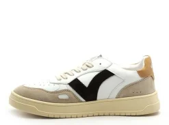Victoria SEUL PIEL SERRAJE HOMME Blanc Baskets Basses Homme