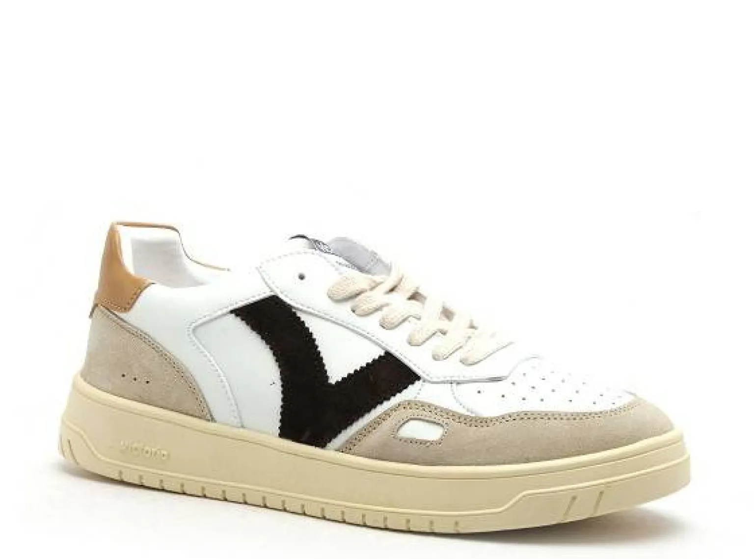 Victoria SEUL PIEL SERRAJE HOMME Blanc Baskets Basses Homme