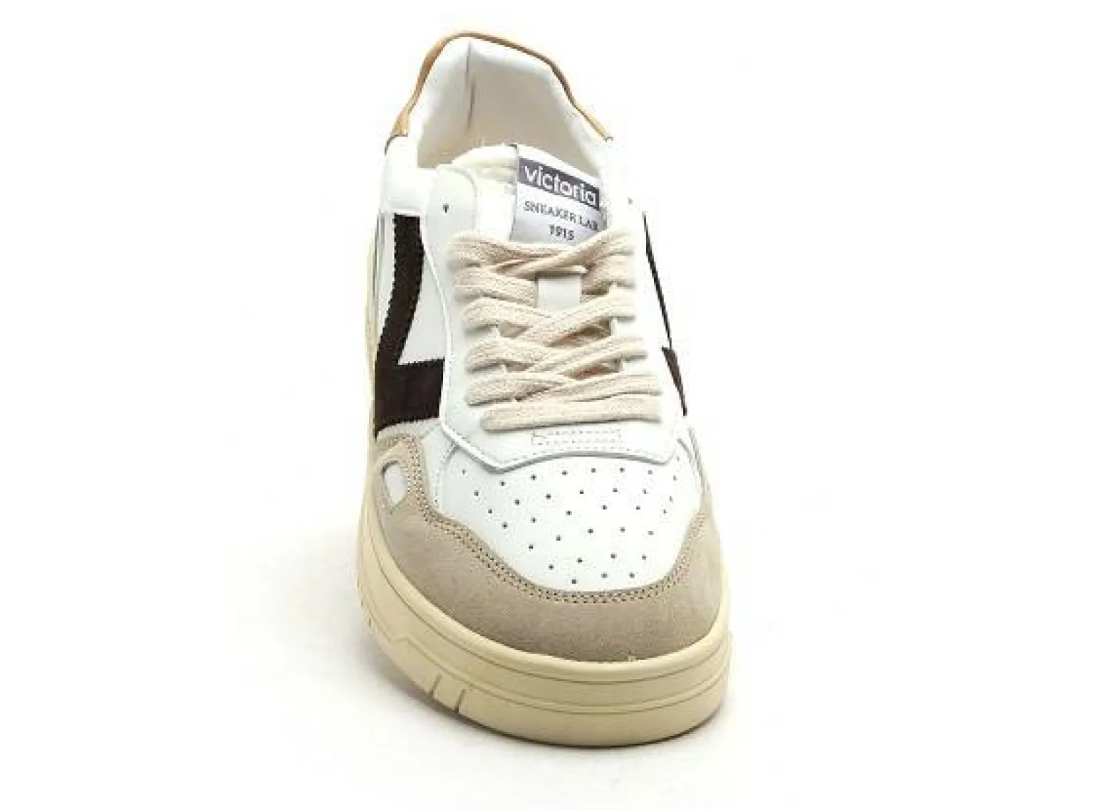 Victoria SEUL PIEL SERRAJE HOMME Blanc Baskets Basses Homme