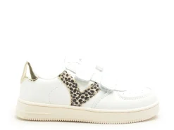 Victoria 1124106 TIEMPO EFECTO PIEL FANTA Blanc Baskets Basses Fille
