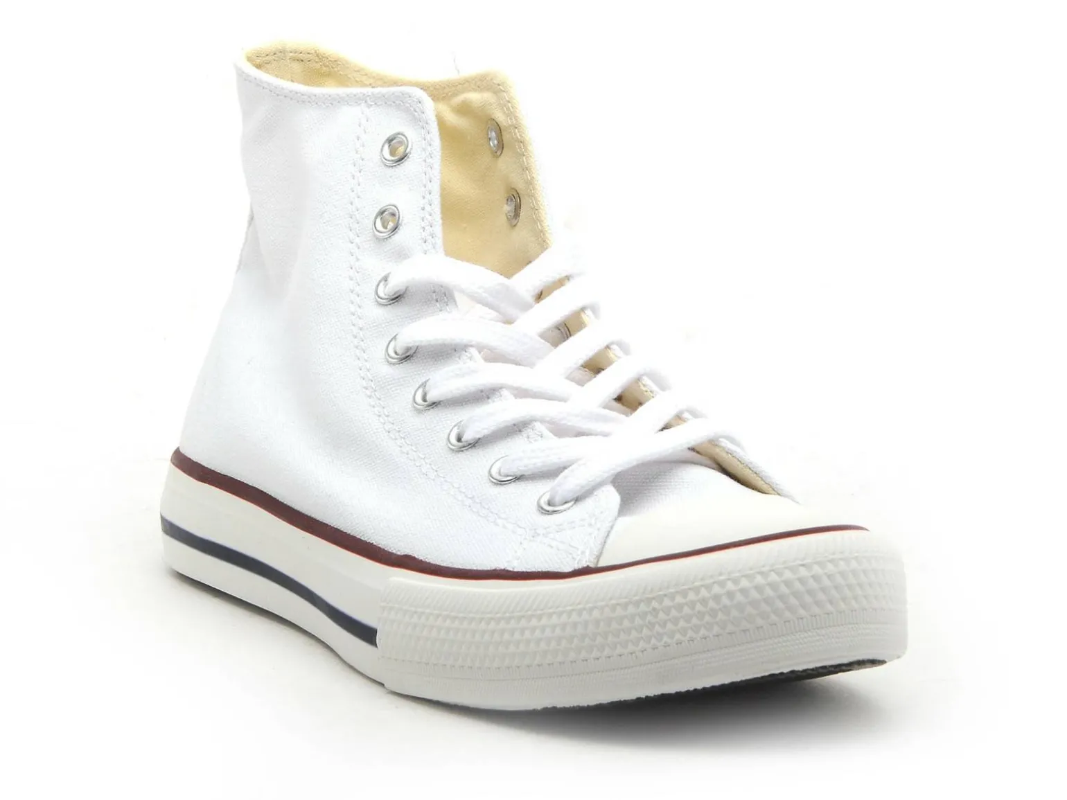 Victoria TRIBU BOTIN LONA Blanc Basket Montante Femme