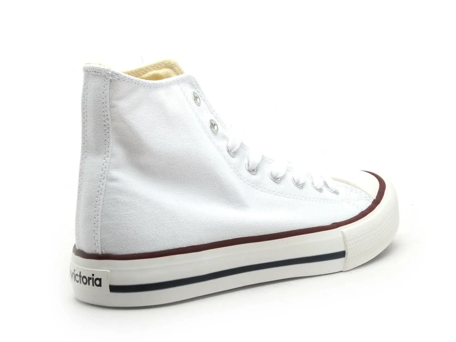 Victoria TRIBU BOTIN LONA Blanc Basket Montante Femme