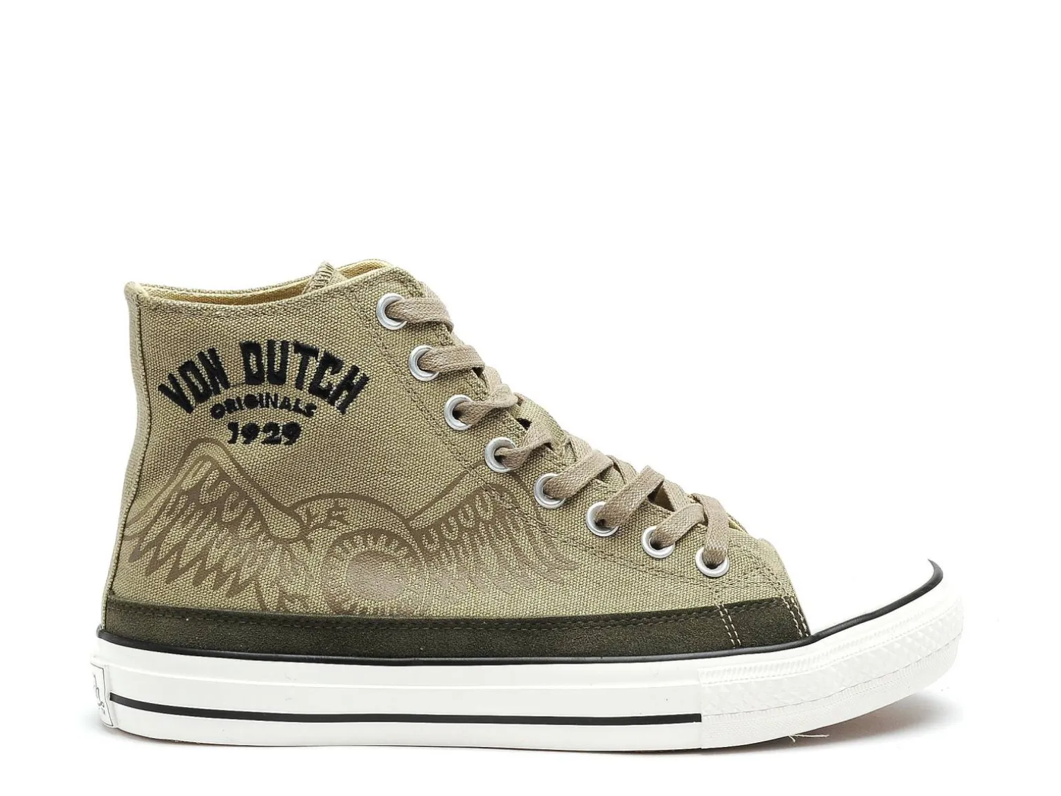Von Dutch VINET Kaki Baskets Montantes Homme