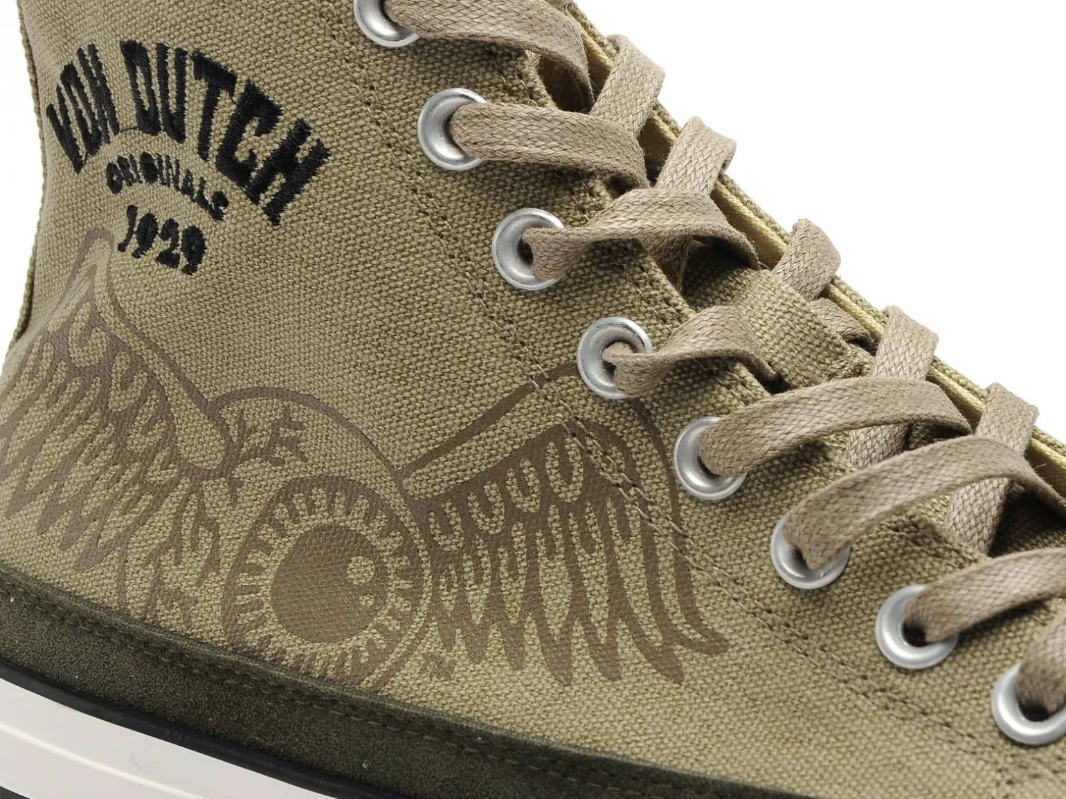 Von Dutch VINET Kaki Baskets Montantes Homme