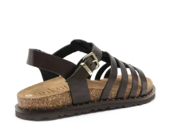 Yokono BOLUS 107 Marron Sandales Plates Femme