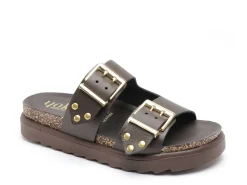 Yokono TUNEZ 262 Marron Sandales Plates Femme